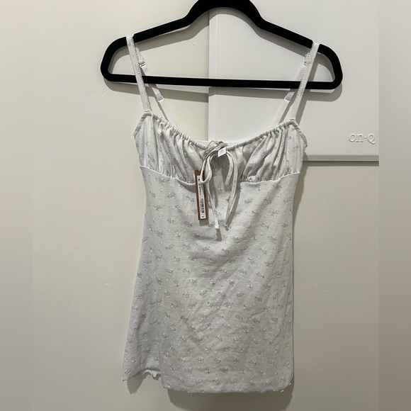 NWT Skims Logo Pointelle Mini Dress - Pacific Floral Print Small - Picture 7 of 10